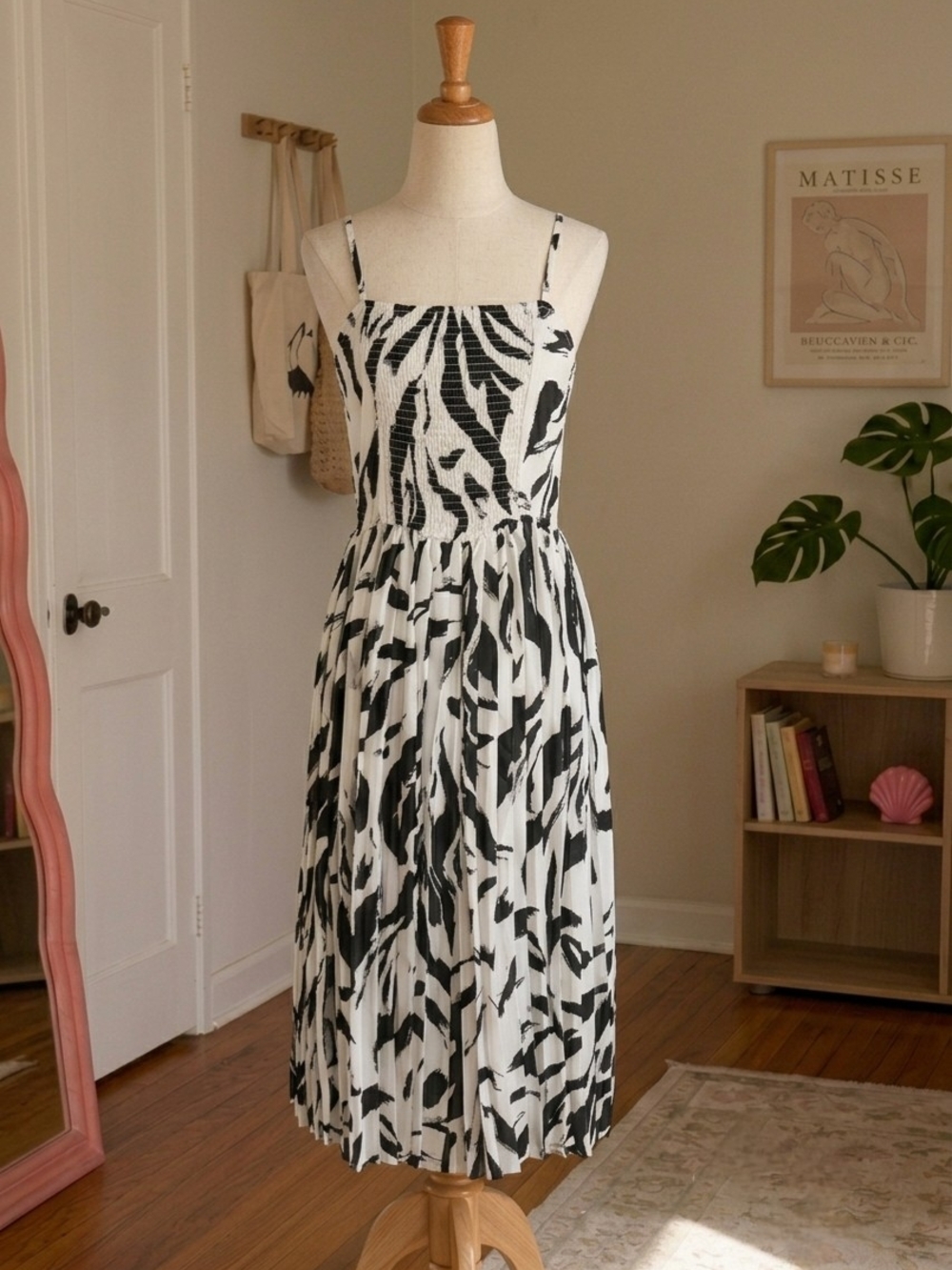 Nine West Gorgeous Pleated Maxi Dress XL Boho Summer Gown - Picture 3 of 11